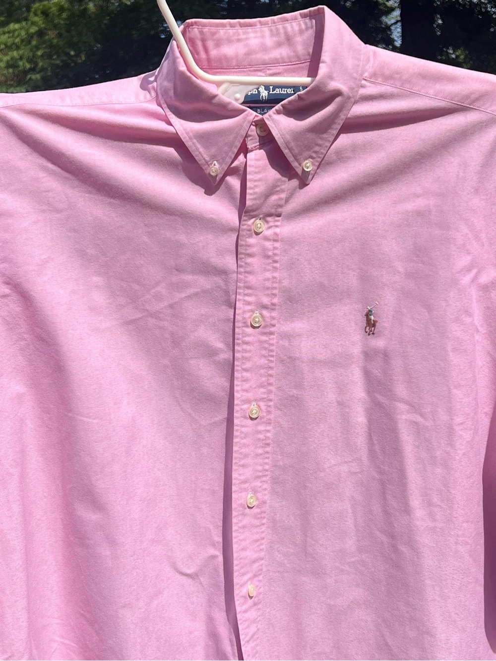 Ralph Lauren Light Pink Button-Down Oxford Dress Shirt